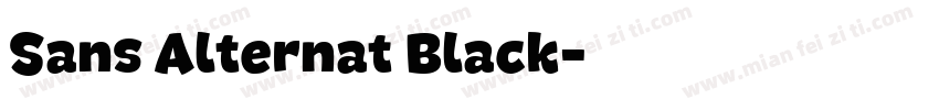 Sans Alternat Black字体转换